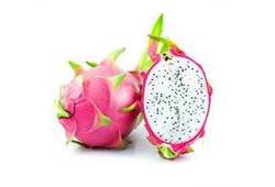 Pitaya (Fruit du Dragon) rose avec chair blanche, fruit exotique en P